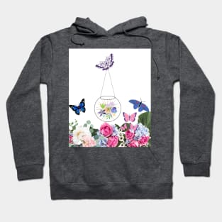 amazing butterflies and flowers Hoodie